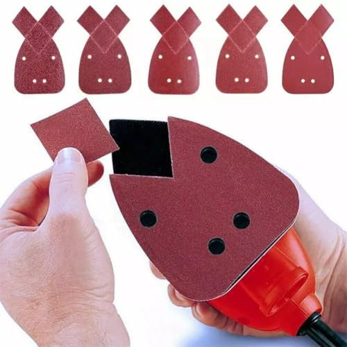 40pcs Black Decker Mouse Sander Pads, 10 x 40/60/80/120/ Grits Mouse Sander Pads Mixed For Black and Decker Palm Sander Pads Sandpaper
