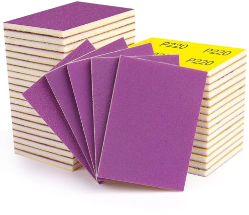 Shineboc Schleifschwämme,20 Stück Weiches,Flexibles Nass-Trocken-Schleifpapier,150/180/220/320/400 Körnung Handschleifblöcke,Schleifpads für Holz,Trockenbau,Metall,Farbe, Autokarosseriereparatur