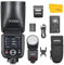 GODOX V100S V100 S Round Head Camera Flash Speedlite Compatible for Sony, 2.4G Wireless HSS 1/8000s TTL Speedlight Strobe with 2980mAh Li-ion Battery, Detachable Sub Flash Support Type-C