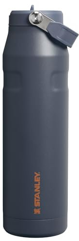 Stanley IceFlow Flip Straw 2.0 Water Bottle 36 oz | Built-In Straw with Larger Opening | Lightweight and Leak Resistant | Insulated Stainless Steel | BPA-Free | Twilight