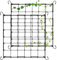 2 Stück 90x90 Wachsen Zelt Netz,Scrog Netz,Wachsen Zelt Netz PflanzenstüTznetz,Grow Netz mit 4 Haken,Elastisch Dehnbar 120x120cm,Kletterpflanzen Stütznetz Ranknetz für Pflanzen Gemüse Früchte Blumen