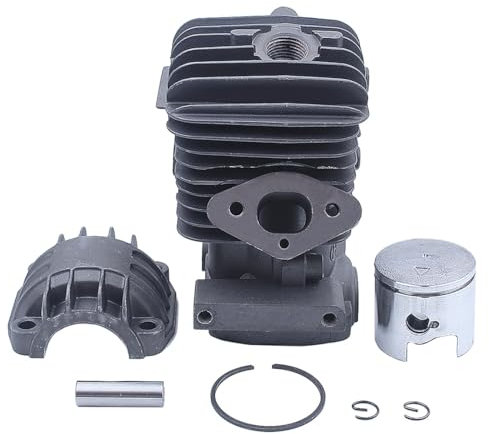 JLLOZMD Attrezzi da Giardino Parti 34 Millimetri Cilindro Pistone Kit for Zenoah 2500 25CC G2500 Alpina A305 Professionale Motosega A Benzina Accessori