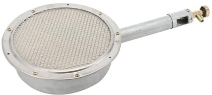 BUCSDG Gasgrill Brenner Infrarotkeramikbrenner, 57x9.5CM Gas Kraftstoffart, BBQ Grill Seitenbrenner Gas Backbrenner, Orbicular Metall Keramik Material