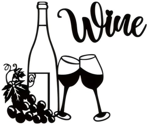 AXXIMENG Wine Wall Decoration Kitchen Wine Theme Wall Decor Bar Acrylic Sign Vino Lover Art For Indoor Outdoor Family Living Room Dining Room Bedroom Bar