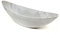 Klocke Kunststoffschale Schiffchen Creme grau matt oval 55cm x 14cm Dekoschale Blumenschale Pflanzschale Balkon bepflanzen Frühblüher Tischdeko