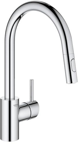 Grohe Concetto 3134910E Einhebel-Küchenarmatur Starlight, Chrom