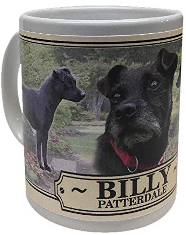 Patterdale - Taza personalizable con diseño de perro