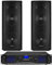 Vonyx SL28-FPL DJ Sound System with Dual 8-Inch Passive PA Speakers, 1000W Bluetooth Amplifier, MP3 Playback and Speaker Cables - Ideal for DJ Disco Events and Karaoke Parties
