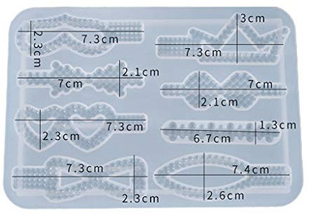 ATATMOUNT Cristal époxy résine Moule Pince à Cheveux Barrette coulée Silicone Moule Bricolage Artisanat Bijoux épingle à Cheveux Faisant des Outils