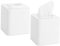 Youngever 2er Pack Kosmetiktücher Box Quadratisch, Taschentuchbox Quadratisch, Taschentuchbox Abdeckung, Tissue Box Cover, Weiß