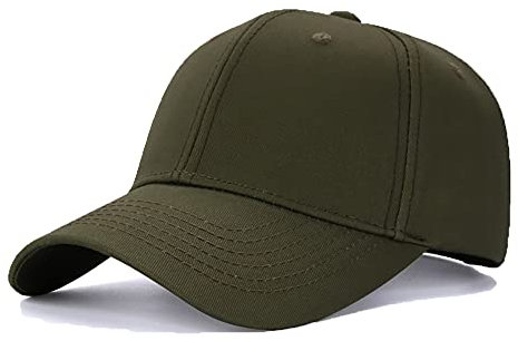 YULOONG Baseball Cap 100% Baumwolle Classic Sports Casual Golf Cap Sunhat Einstellbare Größe (A: Olivgrün)