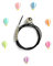 Legami - Magnetischer Bilderrahmen, Magnetic Wire Photo Holder, 120 cm, Thema Air Balloon, 7 Fotostopper in Form eines Heißluftballons, zum Aufhängen
