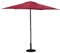 Hespéride - Parasol Droit SOYA Bordeaux - D2,7m - Haute Protection UV, Toile Amovible Déperlante et Orientable - Structure en Acier Traité Antirouille