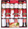 Racing Christmas Crackers Pack 6 Funny Characters with Race Game + 1 pack of Pin the Nose on the Snowman game - By Diamond Brand