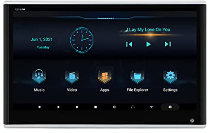 LJZLJZ Android-Auto-KopfstüTzen-Display,Mp5-Player FüR Das Hintere Unterhaltungssystem Im Auto,HochauflöSender IPS-Touchscreen,UnterstüTzung Von 4K/1080P,Verbindung Zum Auto-Host,11.6in-B