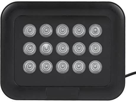IR-Strahler, DC 12 V 15 Stück Infrarot-LED-Array-Licht IP66 Vision Wasserdichtes Nachtlicht für Kamera Security Vision Waterproof Bay IP65 CCTV