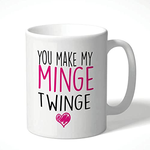 Minge Twinge Mug - Rude Funny Valentine's or Anniversary Coffee Cup for Him