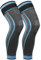 Ruilala Kniebandage Lang Kniestütze Kompression Atmungsaktiv für Männer Damen 2 Stück Lang Knieschützer Einstellbar für Laufen, Sport, ACL, Arthritis, Meniskus (M, blau)