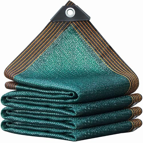 ZHJSHOU Malla de Sombra Verde Oscuro Red de Sombra Toldo con Ojales 4x5m Tasa de Sombreado 85-95% Transpirable Impermeable Malla Ocultacion Jardín para Piscinas Exterior Balcón Paño