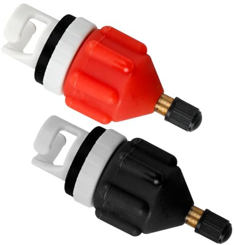 GLADFRESIT SUP Pump Adaptor,2PCS Boat Kayak Air Valve Changeover Head Adapter Universal Durable Converter for Inflatable Bed Rowboat Accessories