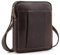 ekavale kleine Umhängetasche Herren Leder Vintage - Schultertasche Rindsleder Antik (Dunkel-Braun)