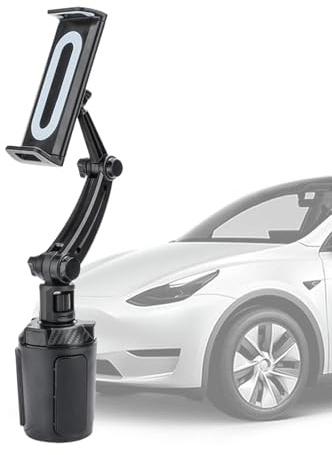 Support De Téléphone Porte-gobelet De Voiture,Support De Téléphone Porte-gobelet - Support de téléphone de voiture pour console centrale à bras long, rotation à 360 degrés,Support de tablette