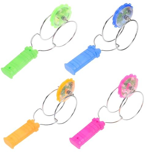 BESTonZON 4 Pcs Leuchten Spinning Gyro Für Spaß Und Beschäftigen Sich Mit Blinkenden Lichtern Und Magnetischen Effekten Für Sommerfeiern