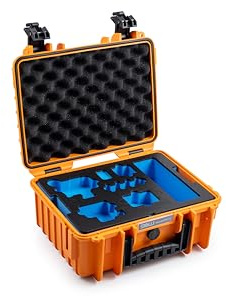 B&W International Transportkoffer Outdoor 3000 (PP.117) Orange – für GoPro 9, 10, 11, 12 und 13 – wasserdicht (IP67), staubdicht, schlagfest, extrem robust