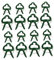 TOYANDONA 40 Pezzi Clip di Presa per Piante Morsetto di Sostegno della pianta Morsetto di Sostegno del Fiore Clip di Presa dell'anello della pianta plastica Green