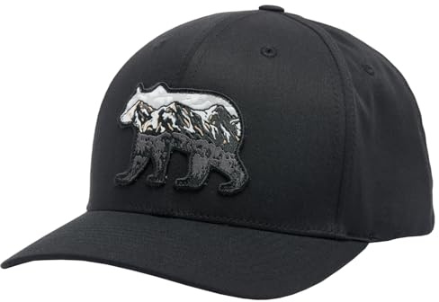 Columbia Lost Lager 3D Stretch Snapback 2159001011, Unisex caps, Black, One Size