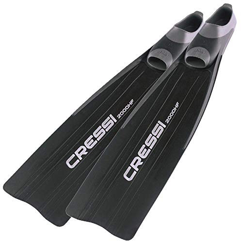 Cressi Flossen Apnoe Gara 2000 HF, schwarz, 44/45 (10/11), BH115044