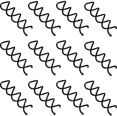 Schwarz Spirale Haarspange Spiral Pin Spirale Haar Clip Spin Clip Brötchen Haarnadel für DIY Haar Stil 20 Stück