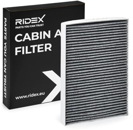RIDEX 424I0005 Innenraumfilter Pollenfilter Aktivkohlefilter Höhe: 30 Breite: 204 Länge: 300 Kompatibel mit AUDI A4 Avant 8K5, B8 A6 Avant 4F5, C6 A4 Avant 8ED, B7 A4 Avant 8E5, B6, VW Golf 2 19E, 1G1