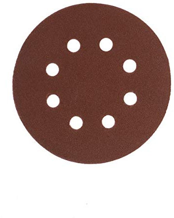 UEETEK 40pcs 8 pouce 5 trou poncer disques ronds 60 80 120 210 Grit pour Bosch PEX 220/300 Ponceuse orbitale 125mm
