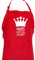 Delantal personalizado hombre “El Rey de la Cocina” – Rojo, resistente y regalo original personalizado – Regalo ideal para papá, abuelo o chef casero. Mandil de cocina