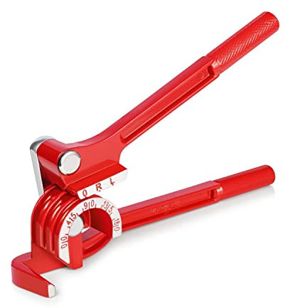 Flexzion Rohrbiegewerkzeug – Manuelles OD-Rohrbiegen, 3 Größen, 1/4 Zoll, 5/16 Zoll, 3/8 Zoll, 180 Grad Hebeltyp, strapazierfähig, gebogen, Kupfer, Messing, Aluminium und weiches Metall für HVAC,