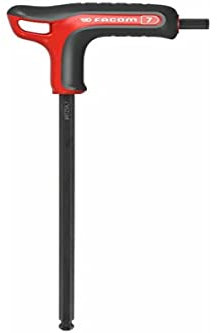 FACOM 84TZSA.5 Clé 6 Pans à tête sphérique, Rouge/Noir, 5 mm