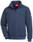 Nitras Herrenpullover Motion TEX Plus für die Arbeit mit Gummibund & hohen Stehkragen in Blau Größe S
