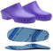 CALZURO Zoccoli Sanitari Classic S Senza Fori con Plantare Professionali CE - 37-38 - Viola
