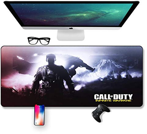 IGIRC Mouse Mat call-of-duty Speed Gaming Mouse Pad | XXL Mousepad |700 x 300mm Large Size| 2mm-Thick Base | Perfect precision and speed, A