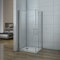 Aica Cabine de Douche 90x90cm accaccès d'angle Cabine de Douche carrée Pliante Pivotante Porte,hauteur:185cm