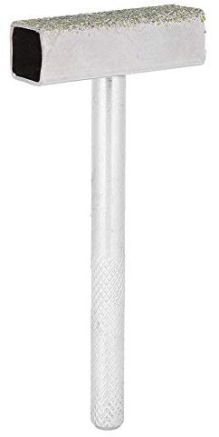 Grinding Wheel Dresser, 8mm Shank Handle 45mm Width Diamond Coated Flat Area, 8010-02 Dressing Stone Abrasive Grinder Tool for Truing Grinding & Deburring Wheels