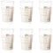 Guzzini - Tiffany, Set di 6 Portabicchieri Universali - Bianco Latte, 13,4 x 8 x h16,5 cm -199700156