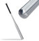 Relaxdays 4 x Baseballschläger Aluminium, Leichter Softballschläger, Rutschfester Griff, 34 Zoll/ 86 cm, Aluschläger, Silber