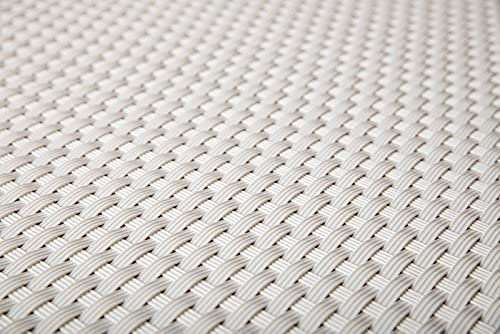 Sellon24® Revêtement de balcon en rotin PE (RD07, blanc, 110)