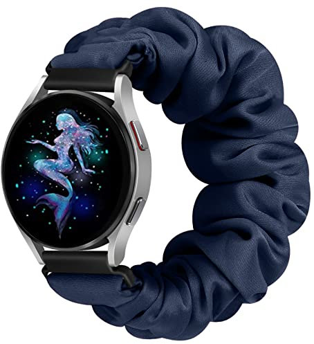 YCHDDER Bracelet de montre chouchou élastique de 20 mm compatible avec Samsung Galaxy Watch 7/6/5/4/FE 40 mm, 44 mm/Watch 6/4 Classic 43 mm, 47 mm, 42 mm, 46 mm/5 Pro/Vivoactive 5/Vivoactive