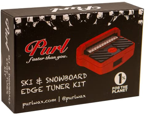 PURL Unisex-Erwachsene Edge Tuner Kit Kantenstuner-Set für Ski und Snowboard, Rot/Ausflug, einfarbig (Getaway Solids), Small