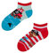 Dedoles Calcetines Unisex Hombre Mujer y Niños Algodón muchos diseños divertidos diferente izquierda derecha, color: Multicolor, diseño: Pirata (tobilleros), tamaño: 31-34