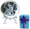 FAICOIA 3D-Katzen-Kristallkugel für Weihnachten, Glasfigur, lasergraviert, 60 mm, Kristallkugel mit Ständer, dekorative Kugel, Glaskugel, Briefbeschwerer, Kunst, Kristall, Geschenke für