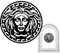 Medusa Metall Wandkunst, Schwarz Medusa Wandkunst, Metallkopf Porträt Dekoration griechische weibliche Wand hohle Statue für Bekleidungsgeschäft Zubehör